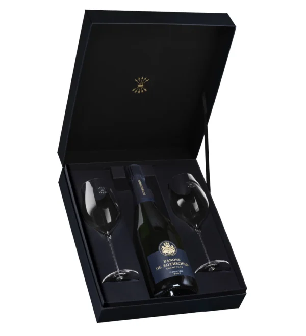GIFT SET CONCORDIA BRUT CHAMPAGNE - BARONS DE ROTHSCHILD