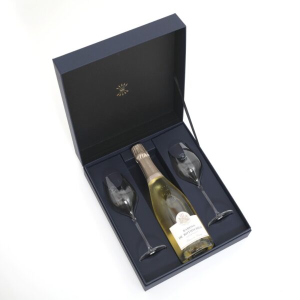GIFT SET BLANC DE BLANC CHAMPAGNE - BARONS DE ROTHSCHILD